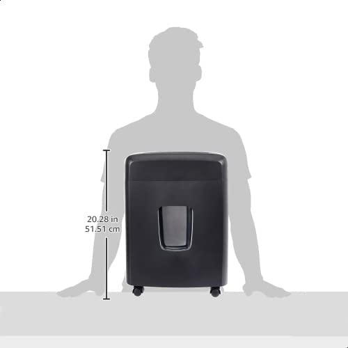 Amazon Basics 8-Sheet High Security Cross Cut Paper and Credit Card Shredder with P-4 Security, Auto Shut-off, Black Father Jim Norris notebooks