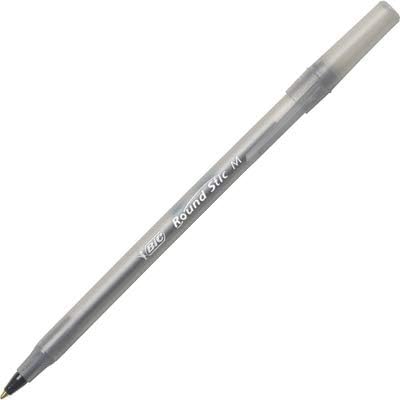 BIC Round Stic Xtra Life Ballpoint Pen, Ultra Long Lasting and Consistent Ink Flow, 60-Count in Black Ink Father Jim Norris notebooks
