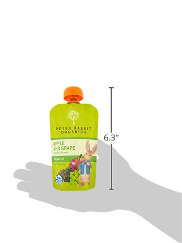 Pumpkin Tree Peter Rabbit Organics Strawberry and Banana Pure Fruit Snack, 4 Ounce (Pack of 10)