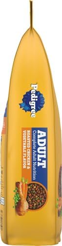 Pedigree Adult Complete Nutrition Dry Dog Food, Steak & Vegetable, 18 lb