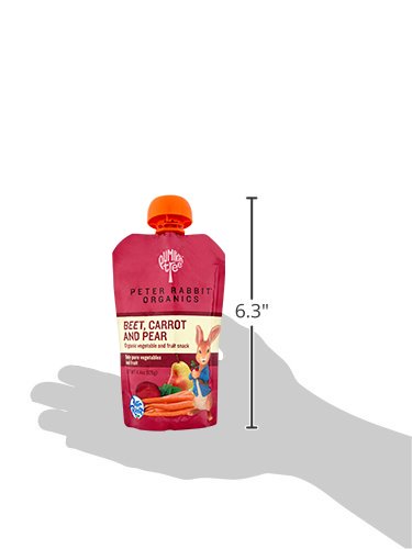 Pumpkin Tree Peter Rabbit Organics Strawberry and Banana Pure Fruit Snack, 4 Ounce (Pack of 10)