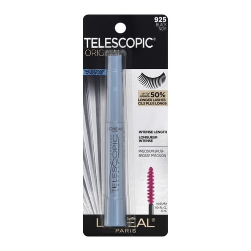 L’Oreal Paris Original Telescopic Mascara, Washable, Carbon Black