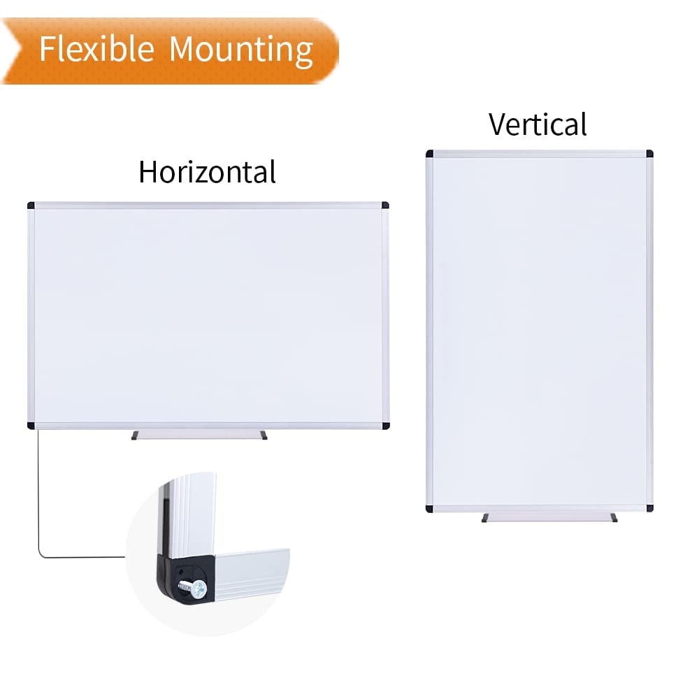 VIZ-PRO Magnetic Dry Erase Board, 36 X 24 Inches, Silver Aluminium Frame Father Jim Norris notebooks