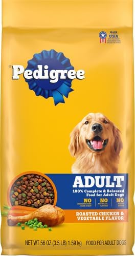 Pedigree Adult Complete Nutrition Dry Dog Food, Steak & Vegetable, 18 lb
