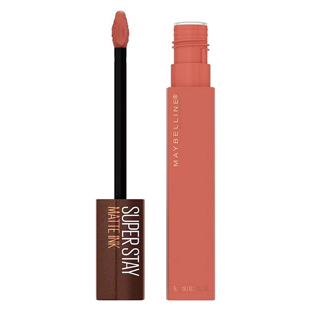 Maybelline Super Stay Matte Ink Liquid Lip Color, Moodmakers Lipstick Collection, Long Lasting, Transfer Proof Lip Makeup, Euphoric, 1 Count