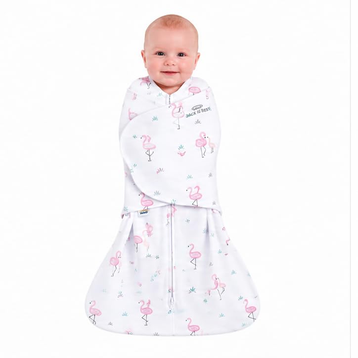 HALO SleepSack Swaddle | Cotton | 1.5 TOG | 68-75°F | 6-12 lbs |Baby Blue