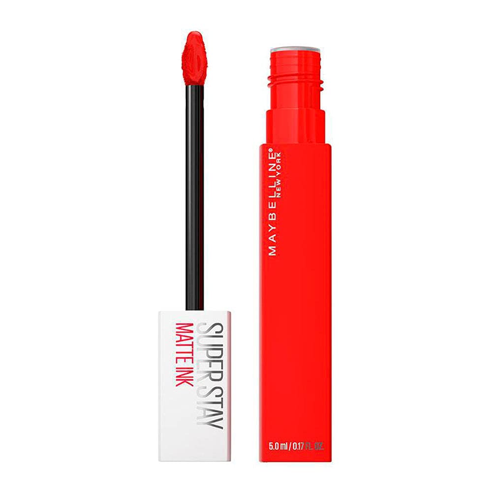 Maybelline Super Stay Matte Ink Liquid Lip Color, Moodmakers Lipstick Collection, Long Lasting, Transfer Proof Lip Makeup, Euphoric, 1 Count