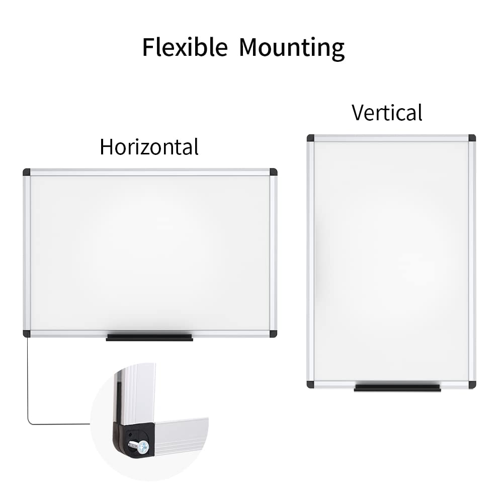 VIZ-PRO Magnetic Dry Erase Board, 36 X 24 Inches, Silver Aluminium Frame Father Jim Norris notebooks