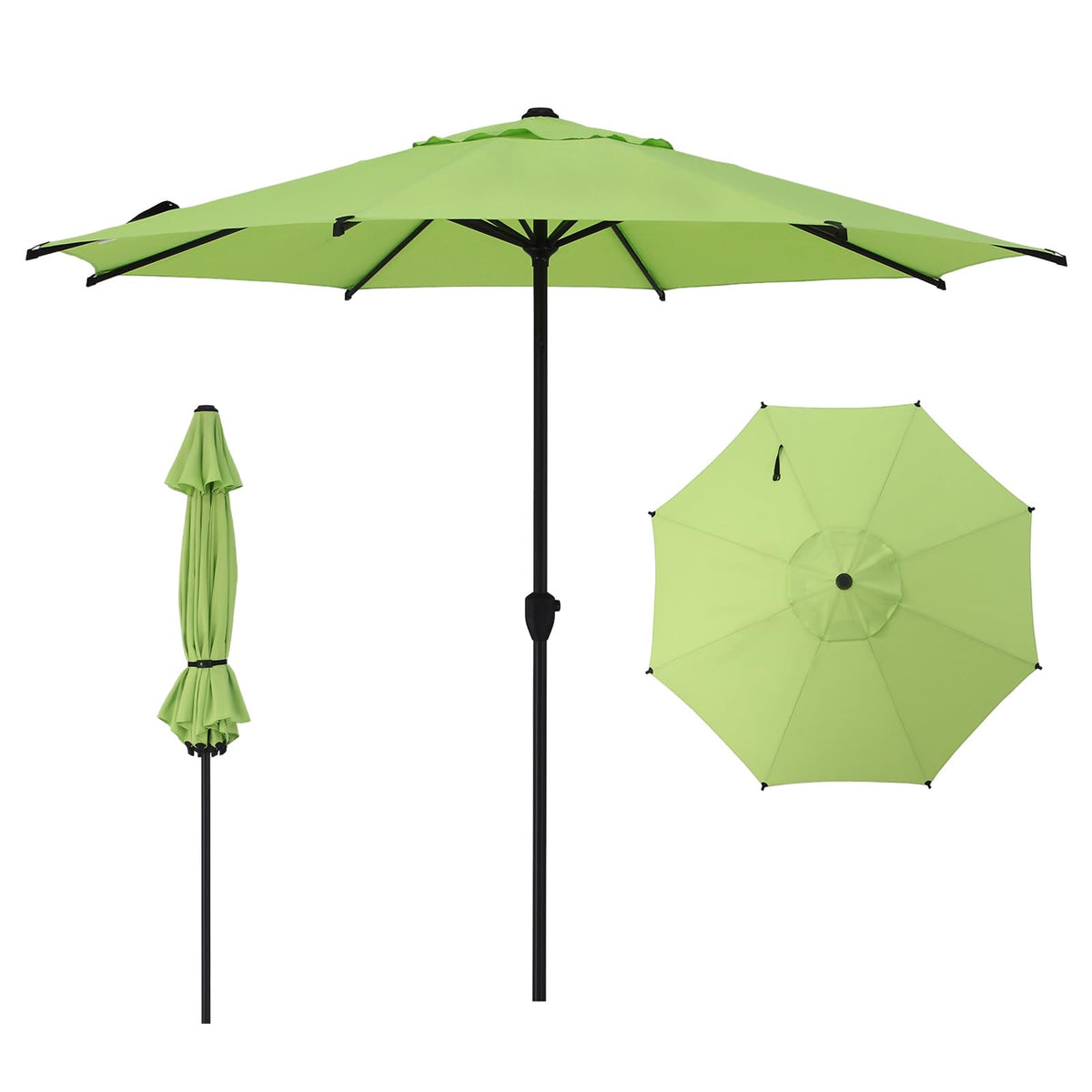 Abba Patio 7.5FT Lyon Outdoor Patio Umbrella Outdoor Table Umbrella with Push Button Tilt and Crank Market Umbrella 6 Sturdy Ribs UV Protection Waterproof for Garden Deck Backyard Pool Grey Father Jim Norris notebooks