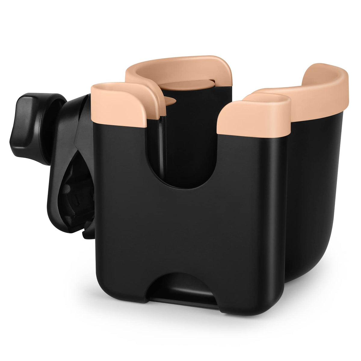 Accmor Stroller Cup Holder with Phone Holder, Bike Cup Holder, Walker Scooter Wheelchair Cup Holder Attachment, Universal Cup Holder for Uppababy Graco Strollers