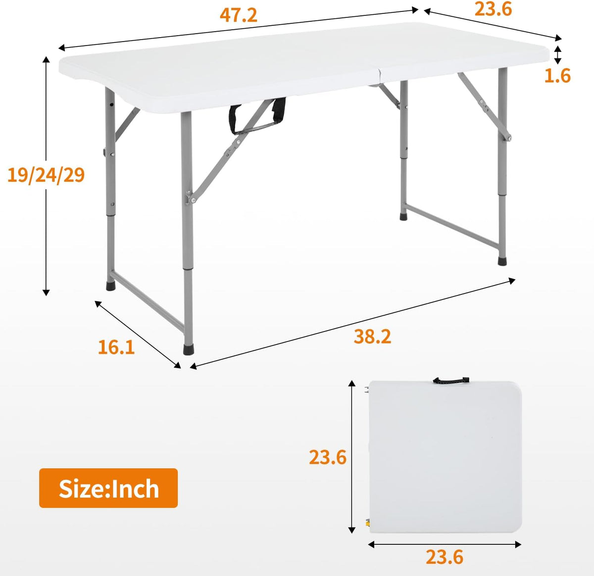 BestOffice | 6FT Folding Table | Black | Portable Plastic Table Father Jim Norris notebooks