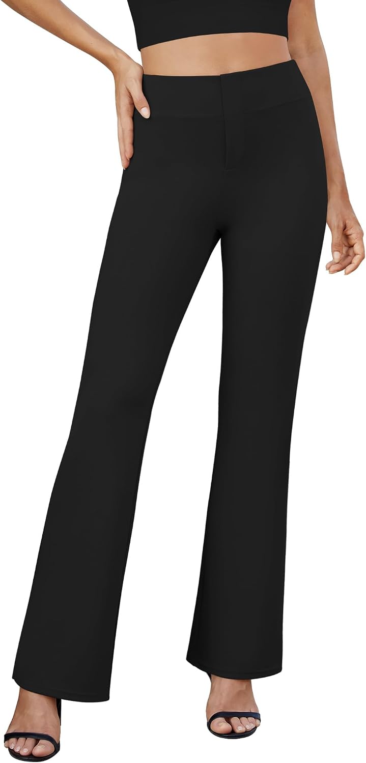 DLOODA Womens Bootcut Dress Pants Business Casual Work Pants with Pockets