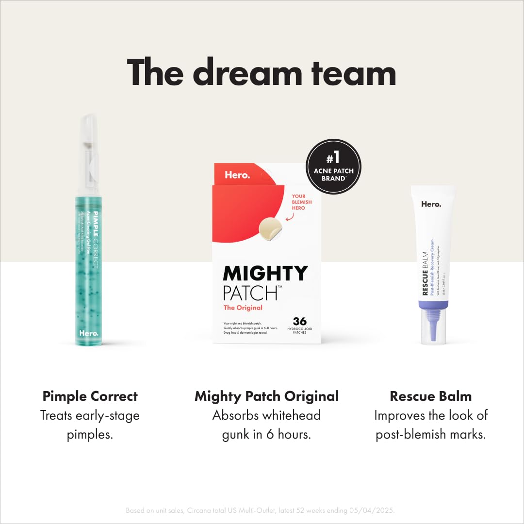 Mighty Patch Hero Cosmetics Original Nighttime Acne Pimple Patches, 36 Ct Father Jim Norris notebooks