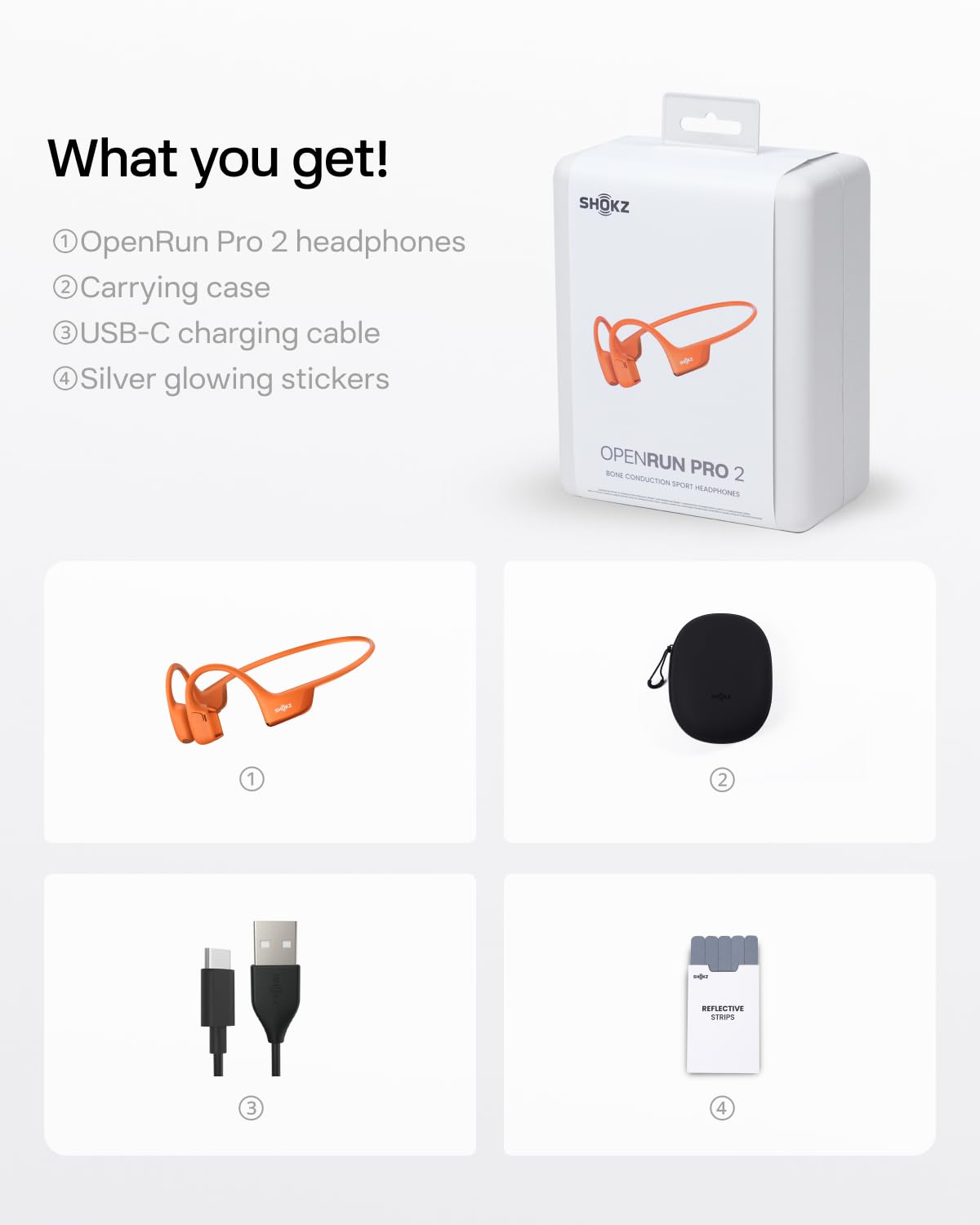 SHOKZ OpenRun Pro 2 Bone Conduction Bluetooth Sport Headphones, Black Father Jim Norris notebooks
