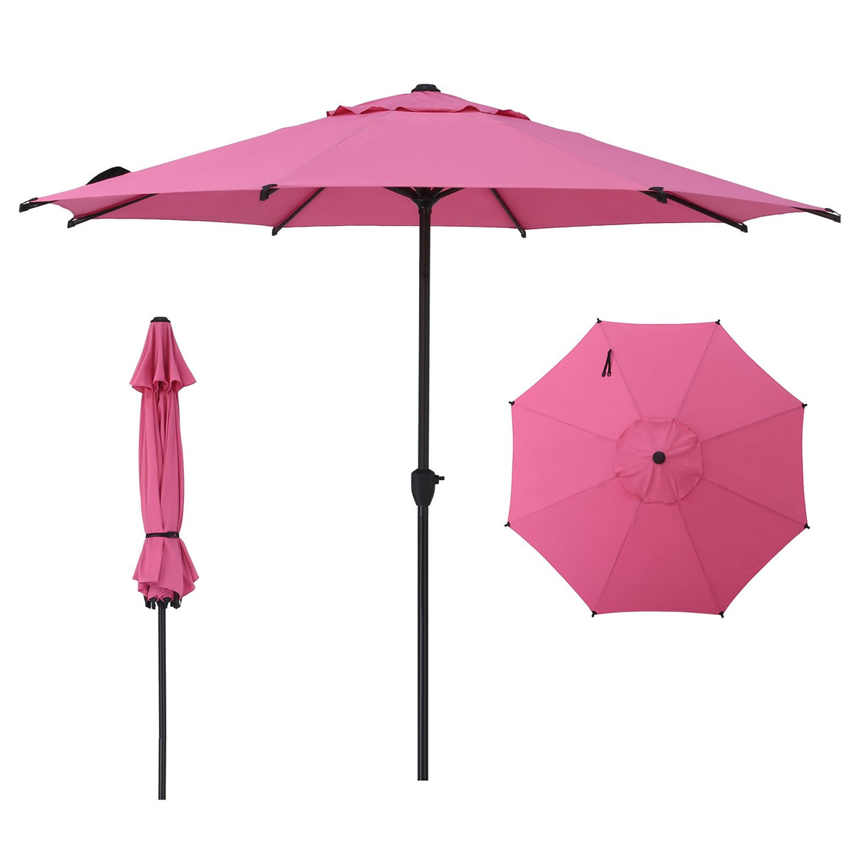 Abba Patio 7.5FT Lyon Outdoor Patio Umbrella Outdoor Table Umbrella with Push Button Tilt and Crank Market Umbrella 6 Sturdy Ribs UV Protection Waterproof for Garden Deck Backyard Pool Grey Father Jim Norris notebooks