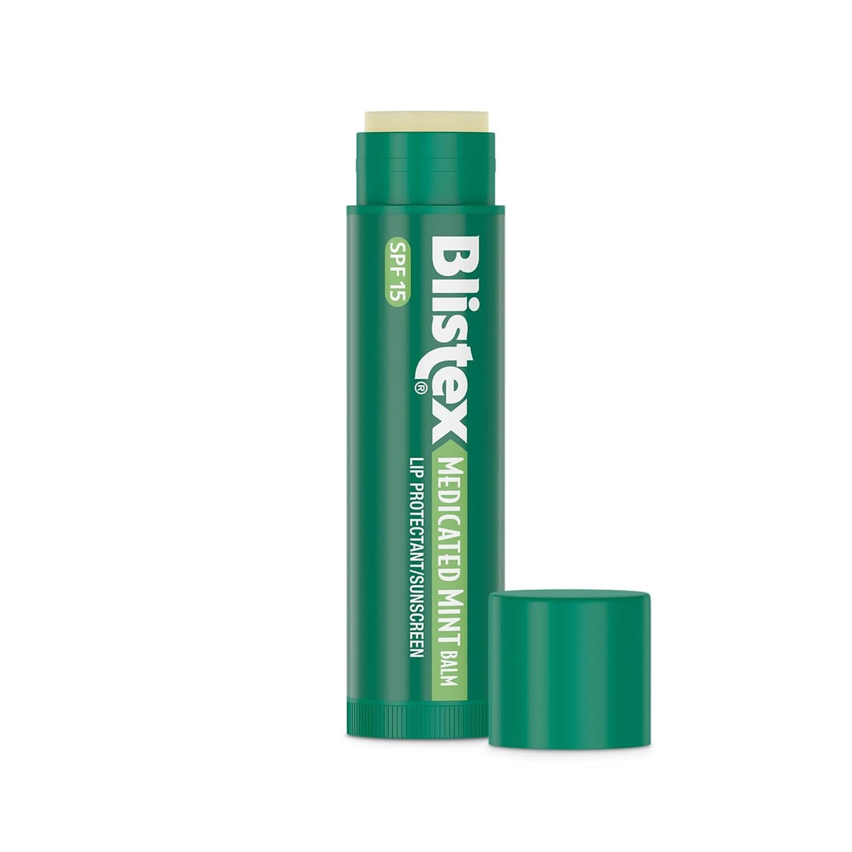 Blistex Medicated Mint Lip Balm SPF 15, 24 Hr Moisture, 0.15 oz, 3 Count