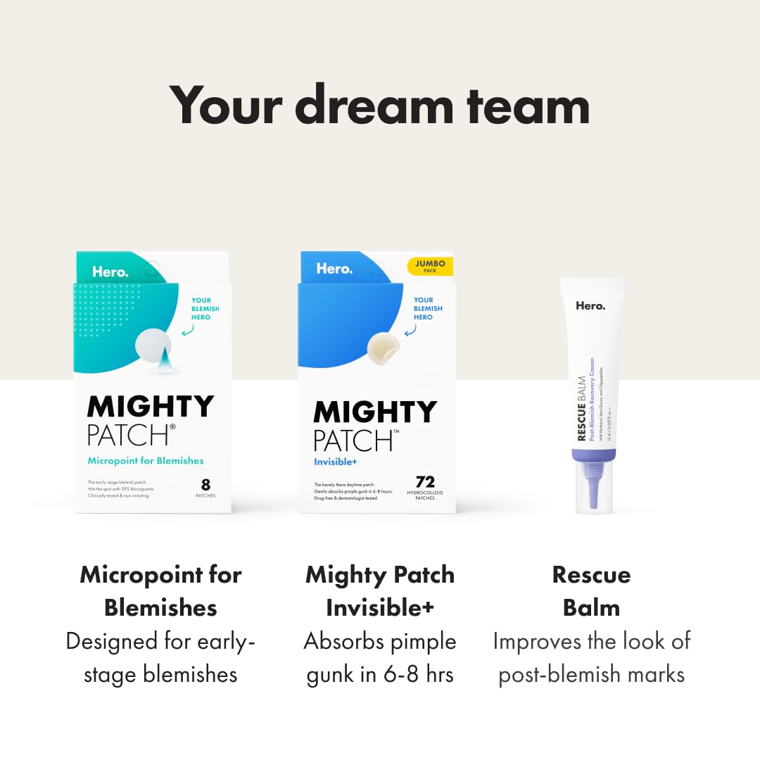 Mighty Patch Hero Cosmetics Original Nighttime Acne Pimple Patches, 36 Ct Father Jim Norris notebooks