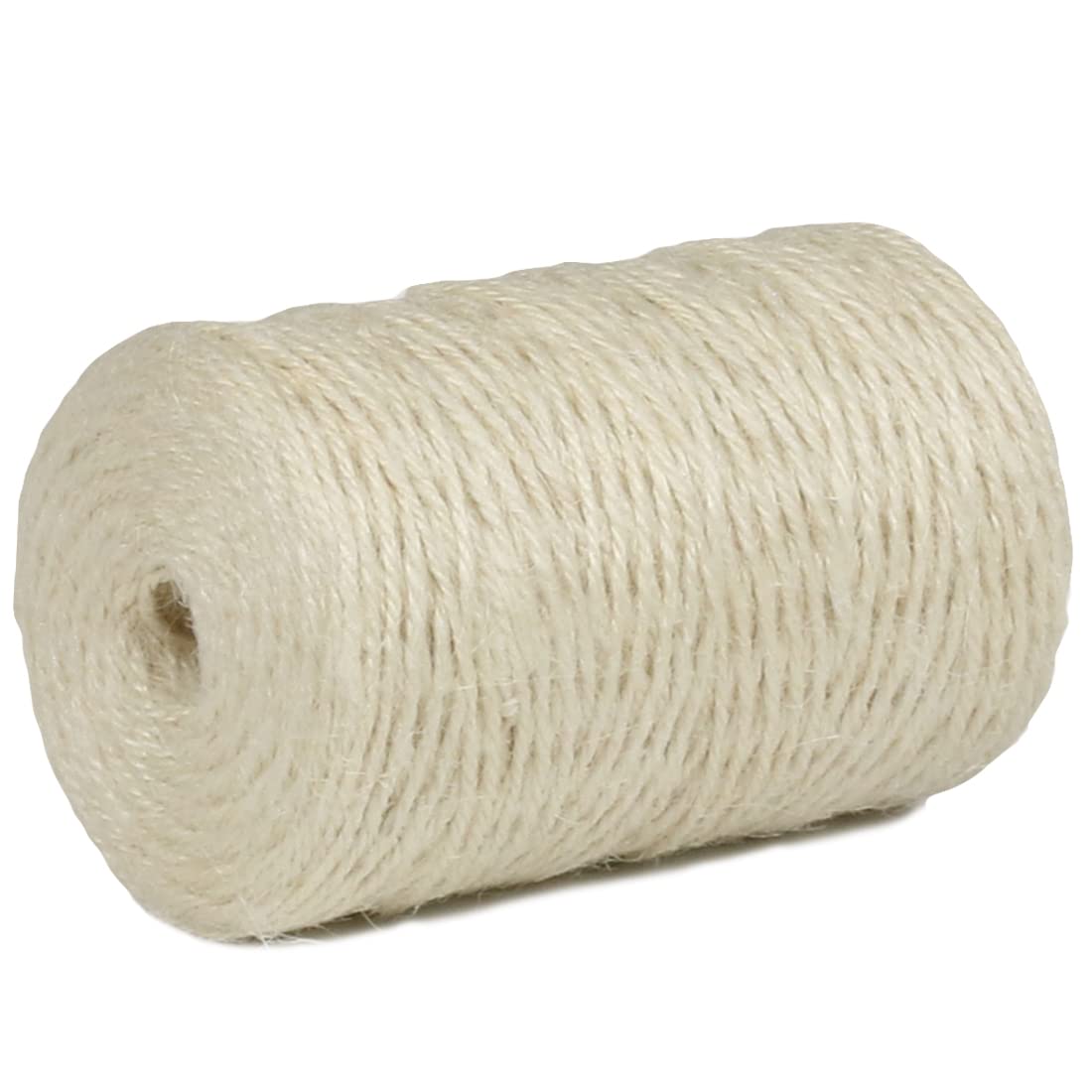 PerkHomy Natural Jute Twine 600 Feet Long Twine String for Crafts Gift Wrapping Packing Gardening Crochet Knitting Macrame Decor (Brown 2mm * 600feet)
