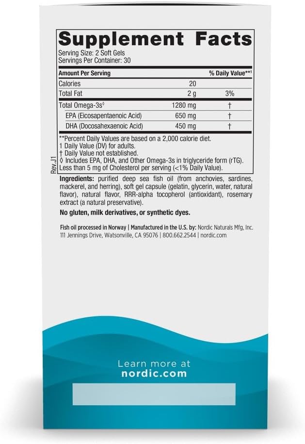 Nordic Naturals Ultimate Omega, 1280mg Omega-3 Fish Oil, Lemon - 90 Count Father Jim Norris notebooks