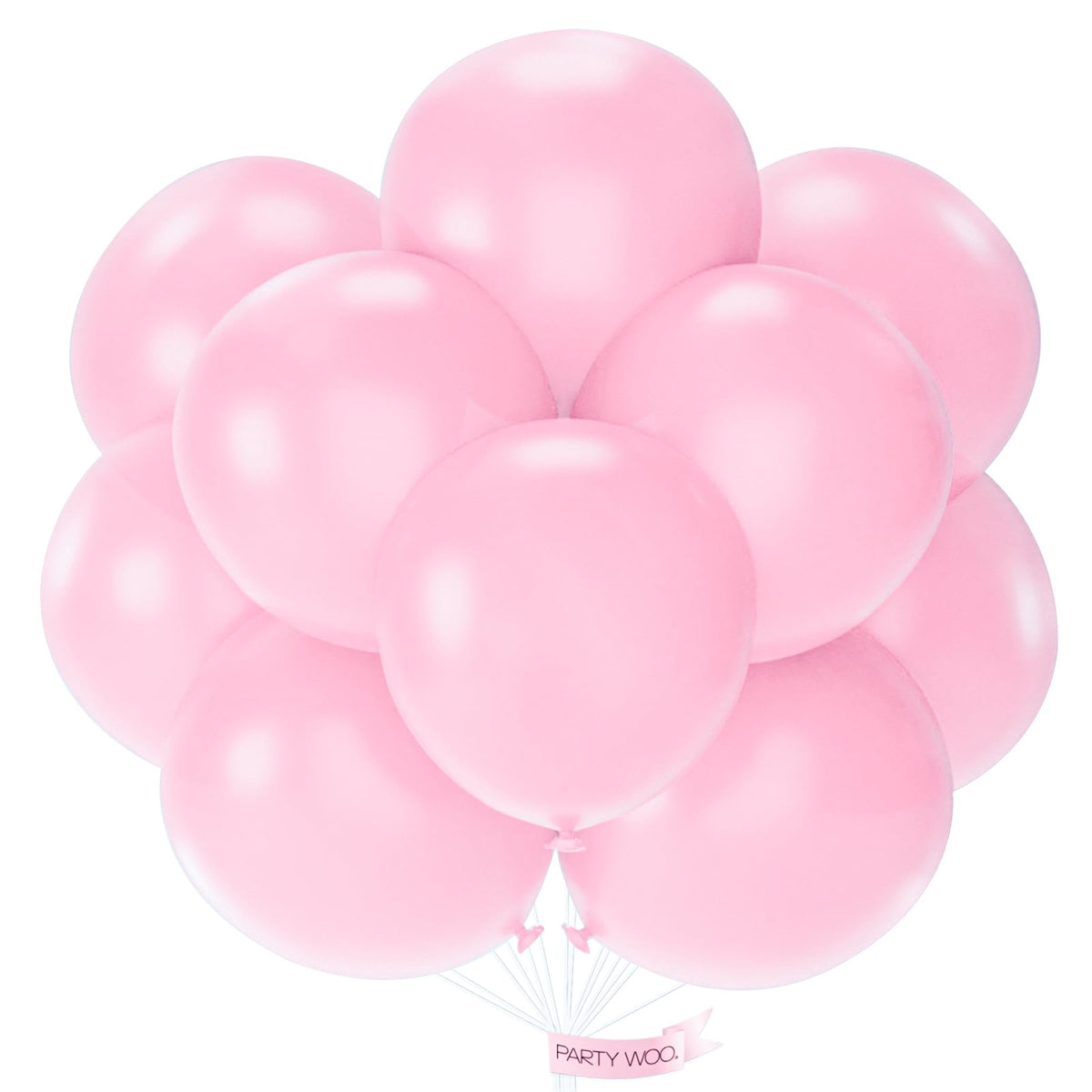 PartyWoo Assorted Colors Rainbow Balloons 50pcs Multicolor Colorful Color