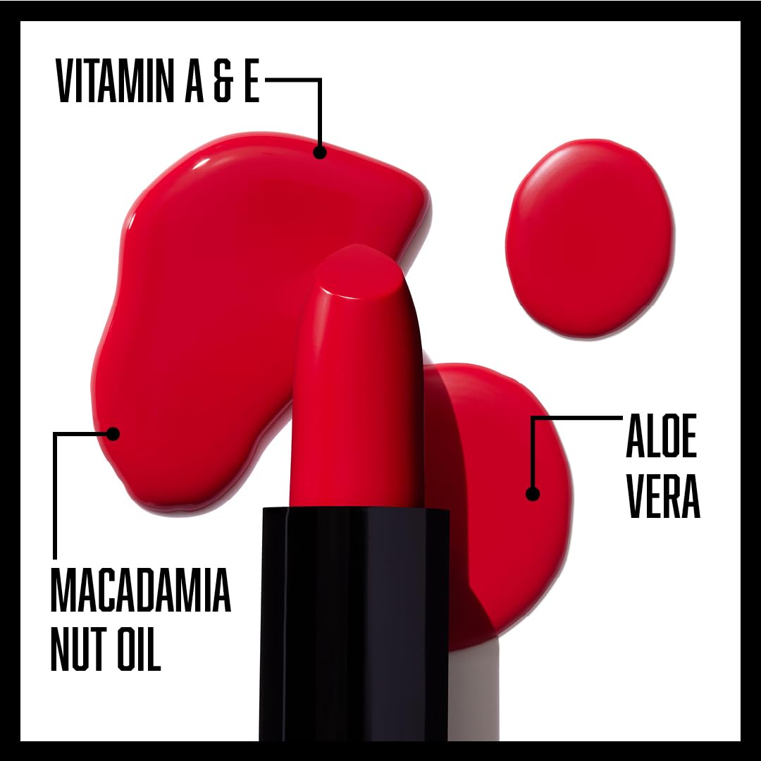 wet n wild Silk Finish Lipstick, Hydrating Rich Buildable Lip Color, Formulated with Vitamins A,E, & Macadamia for Ultimate Hydration, Cruelty-Free & Vegan - Blind Date
