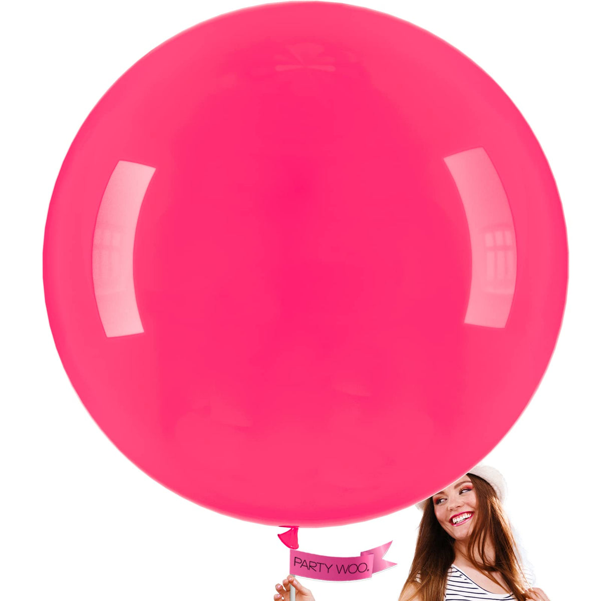 PartyWoo Assorted Colors Rainbow Balloons 50pcs Multicolor Colorful Color