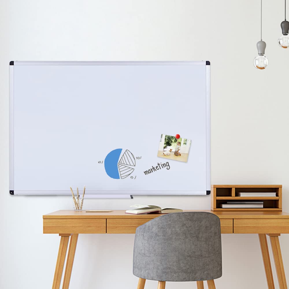 VIZ-PRO Magnetic Dry Erase Board, 36 X 24 Inches, Silver Aluminium Frame Father Jim Norris notebooks