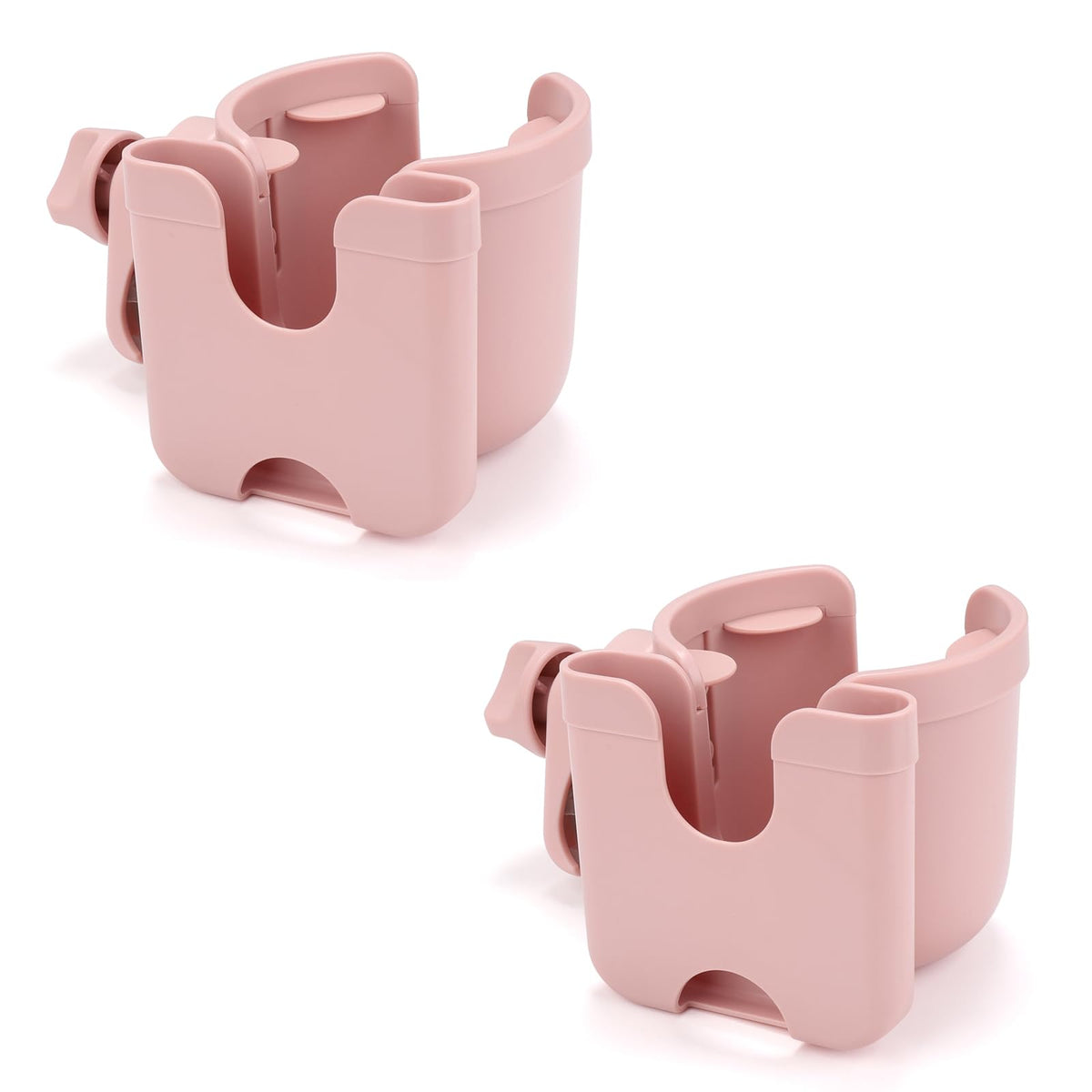 Accmor Stroller Cup Holder with Phone Holder, Bike Cup Holder, Walker Scooter Wheelchair Cup Holder Attachment, Universal Cup Holder for Uppababy Graco Strollers