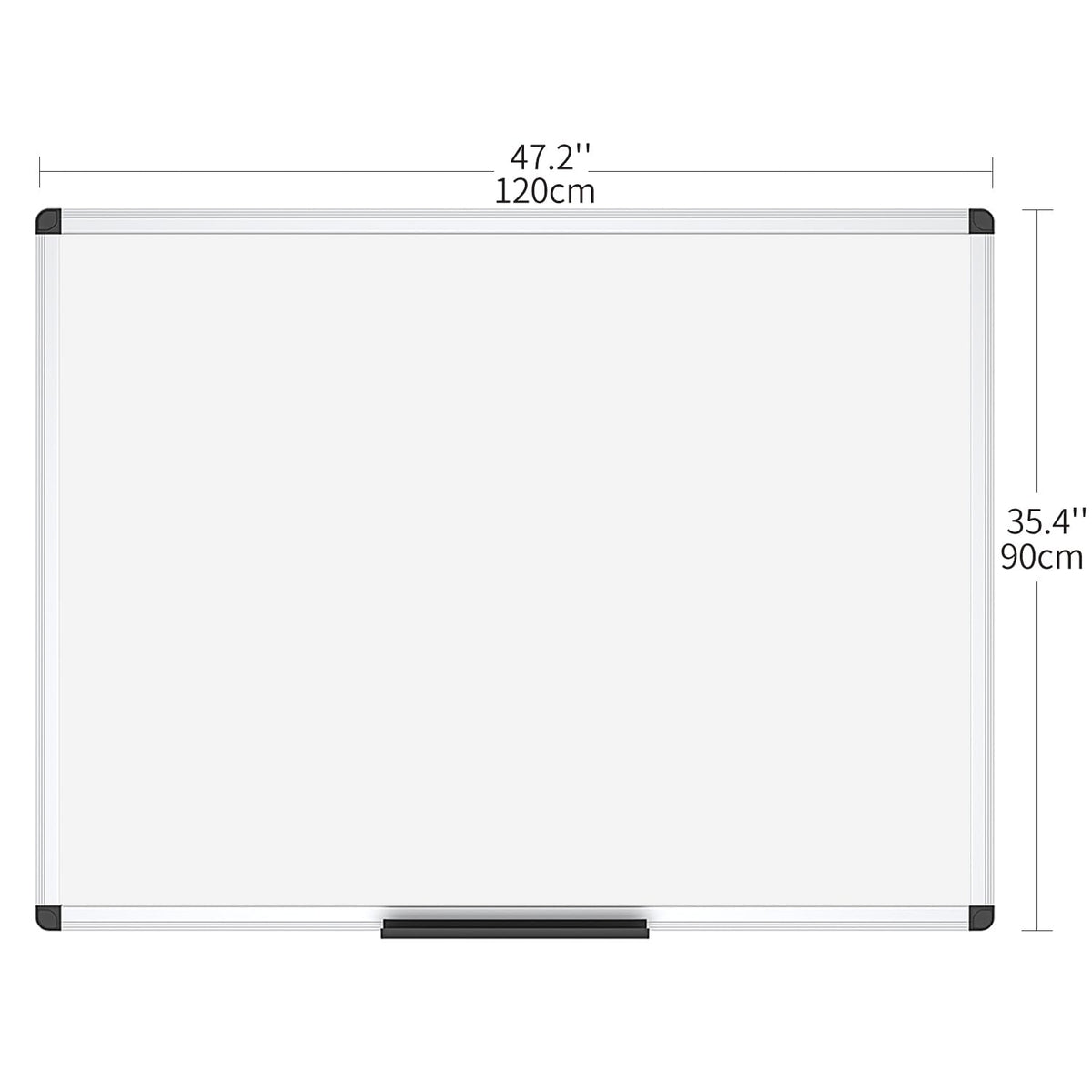 VIZ-PRO Magnetic Dry Erase Board, 36 X 24 Inches, Silver Aluminium Frame Father Jim Norris notebooks
