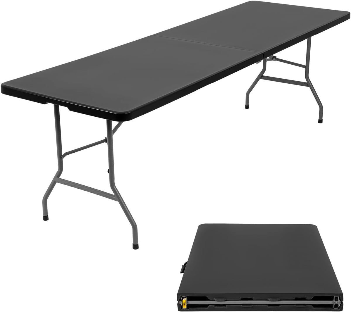 BestOffice | 6FT Folding Table | Black | Portable Plastic Table Father Jim Norris notebooks