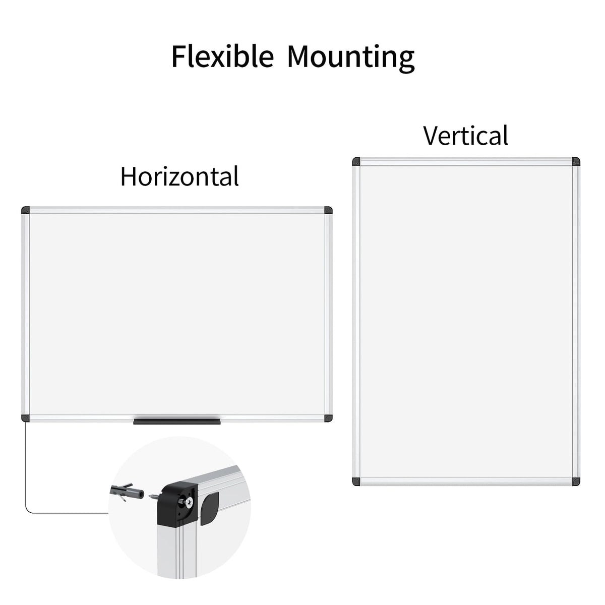VIZ-PRO Magnetic Dry Erase Board, 36 X 24 Inches, Silver Aluminium Frame Father Jim Norris notebooks