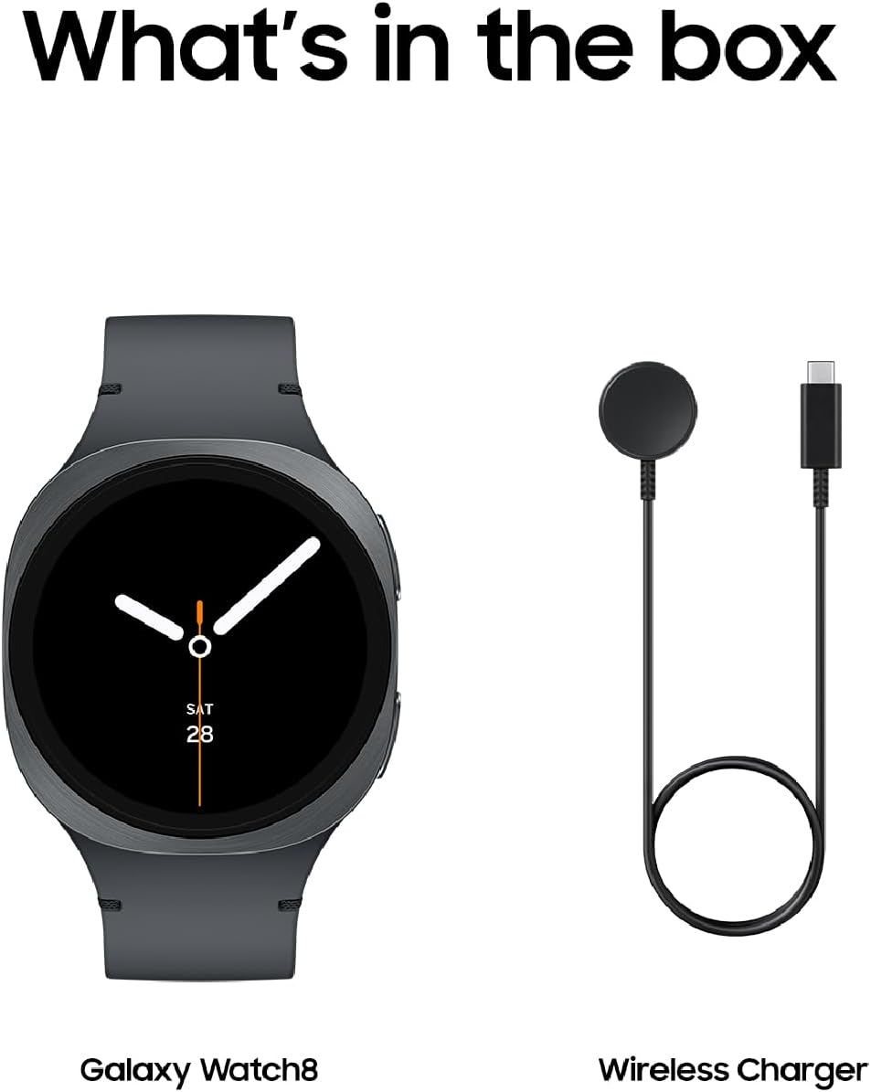 Samsung Galaxy Watch 8 40mm Bluetooth Smartwatch, Cushion Design, Quick Button, Sleep Coaching, Now Bar, Running Coach, Energy Score, Graphite [US Version, Amazon Exclusive 2Yr Warranty] Father Jim Norris notebooks
