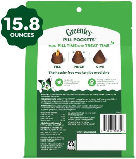 Greenies Pill Pockets Large Size Dog Treats, Hickory Smoke, 15.8 oz Father Jim Norris notebooks