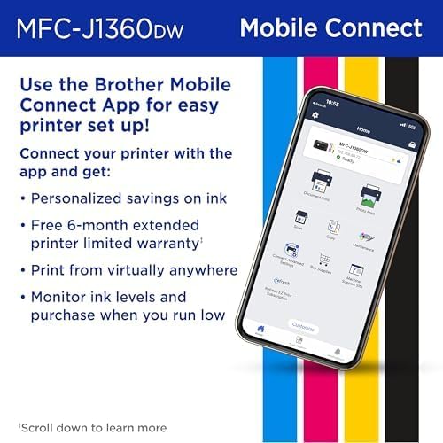 Brother Work Smart 1360 Wireless Color Inkjet All-in-One Print, Scan, Copy Father Jim Norris notebooks