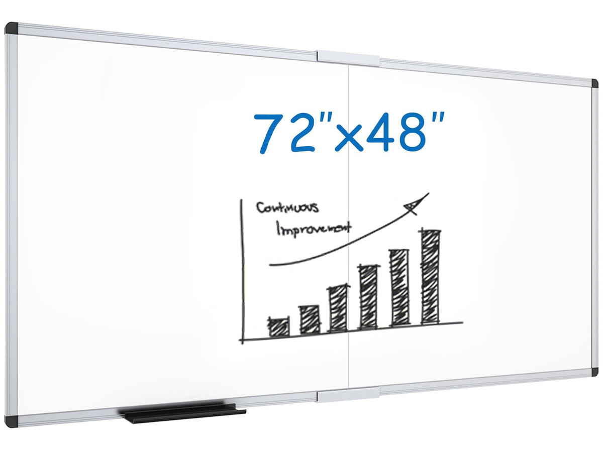 VIZ-PRO Magnetic Dry Erase Board, 36 X 24 Inches, Silver Aluminium Frame Father Jim Norris notebooks