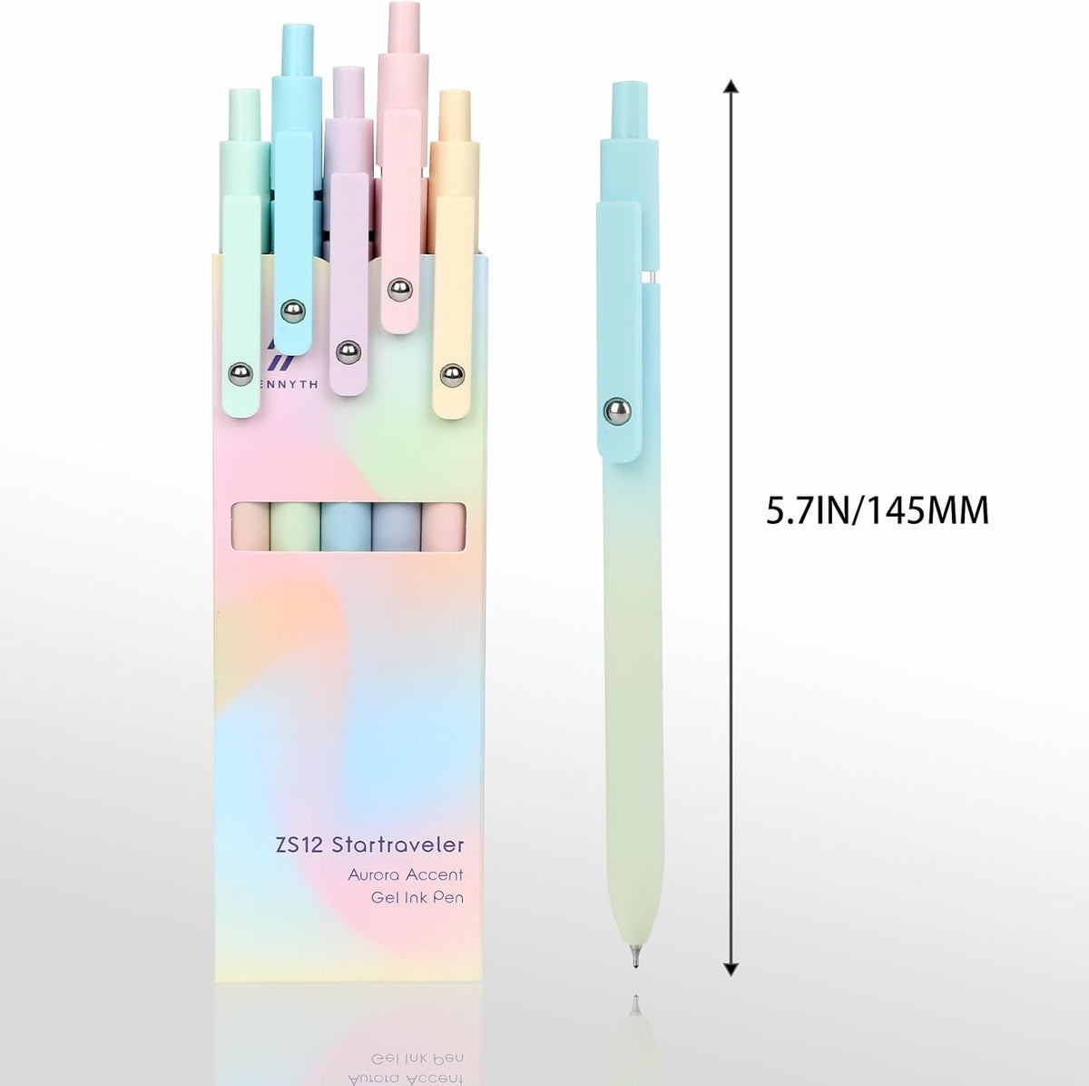 Ddaowanx Gel Pens,6 Pcs 0.5mm Retractable Quick Dry Black Ink Pens Father Jim Norris notebooks