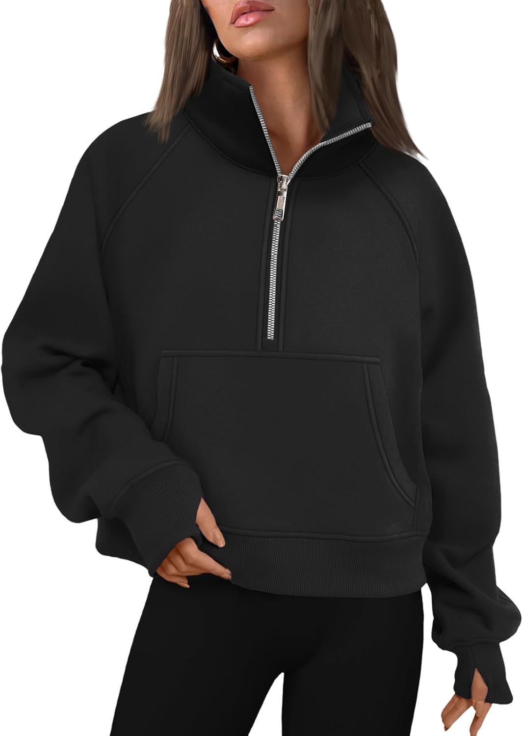 AUTOMET Womens Sweatshirts Half Zip Fleece Pullover Fall Outfits