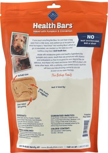 Blue Buffalo Health Bars Pumpkin & Cinnamon Dog Biscuits, 16 oz Father Jim Norris notebooks