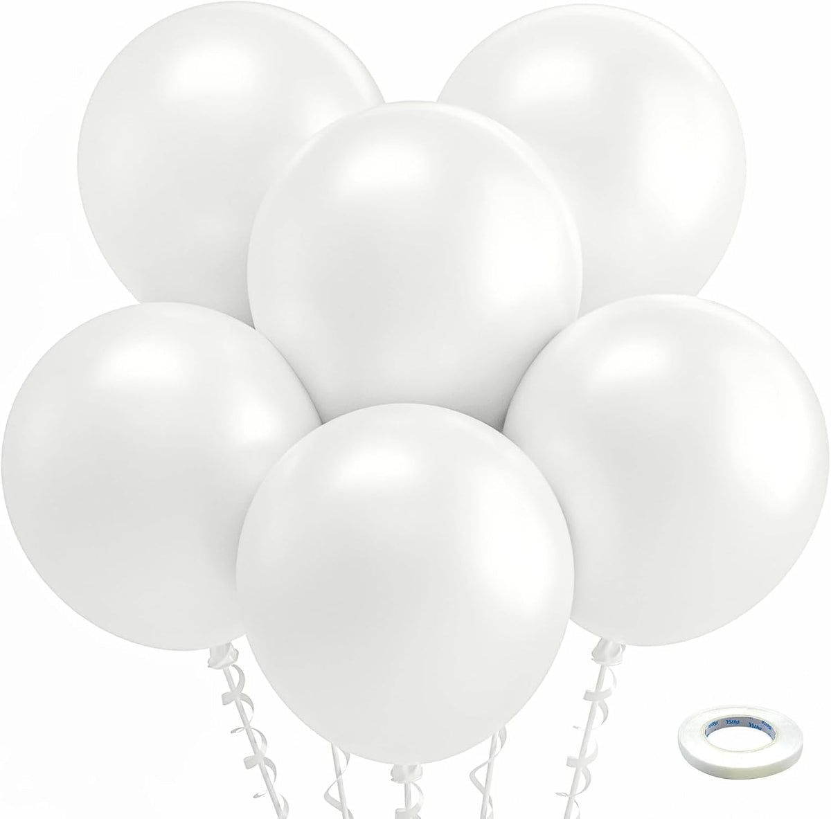 Bezente Assorted Latex Rainbow Balloons 100 Pack 12 inch