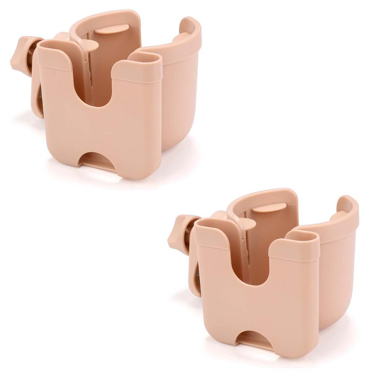 Accmor Stroller Cup Holder with Phone Holder, Bike Cup Holder, Walker Scooter Wheelchair Cup Holder Attachment, Universal Cup Holder for Uppababy Graco Strollers