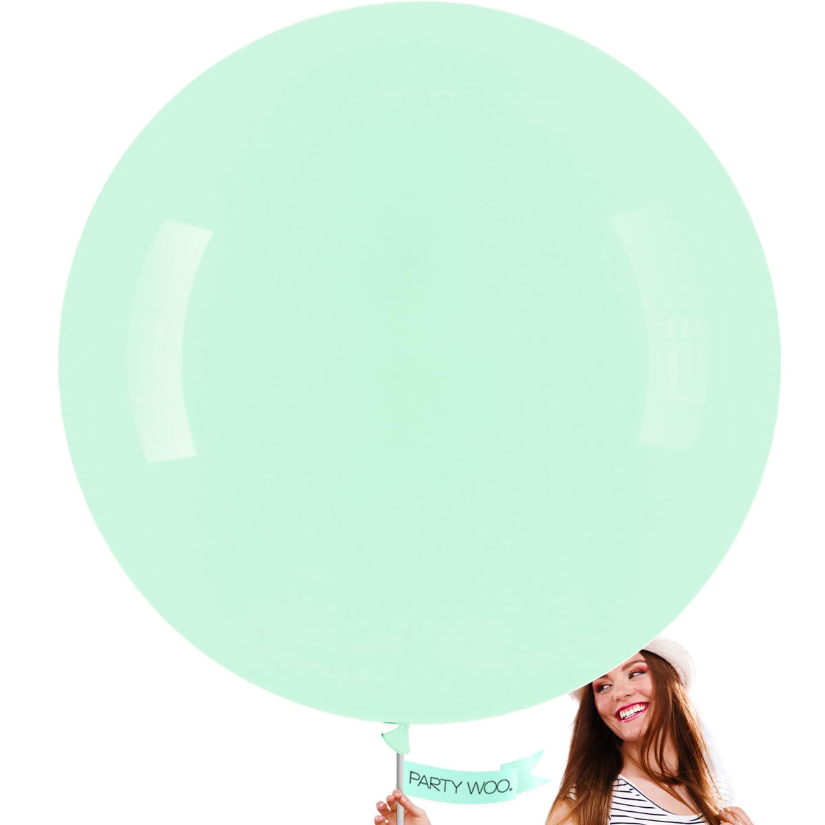 PartyWoo Assorted Colors Rainbow Balloons 50pcs Multicolor Colorful Color