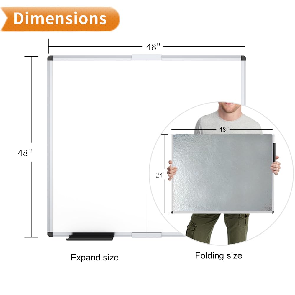 VIZ-PRO Magnetic Dry Erase Board, 36 X 24 Inches, Silver Aluminium Frame Father Jim Norris notebooks