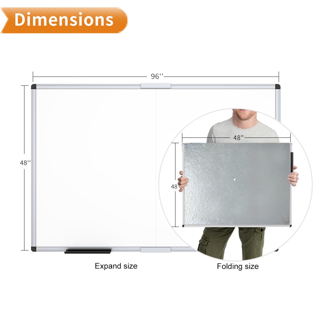 VIZ-PRO Magnetic Dry Erase Board, 36 X 24 Inches, Silver Aluminium Frame Father Jim Norris notebooks