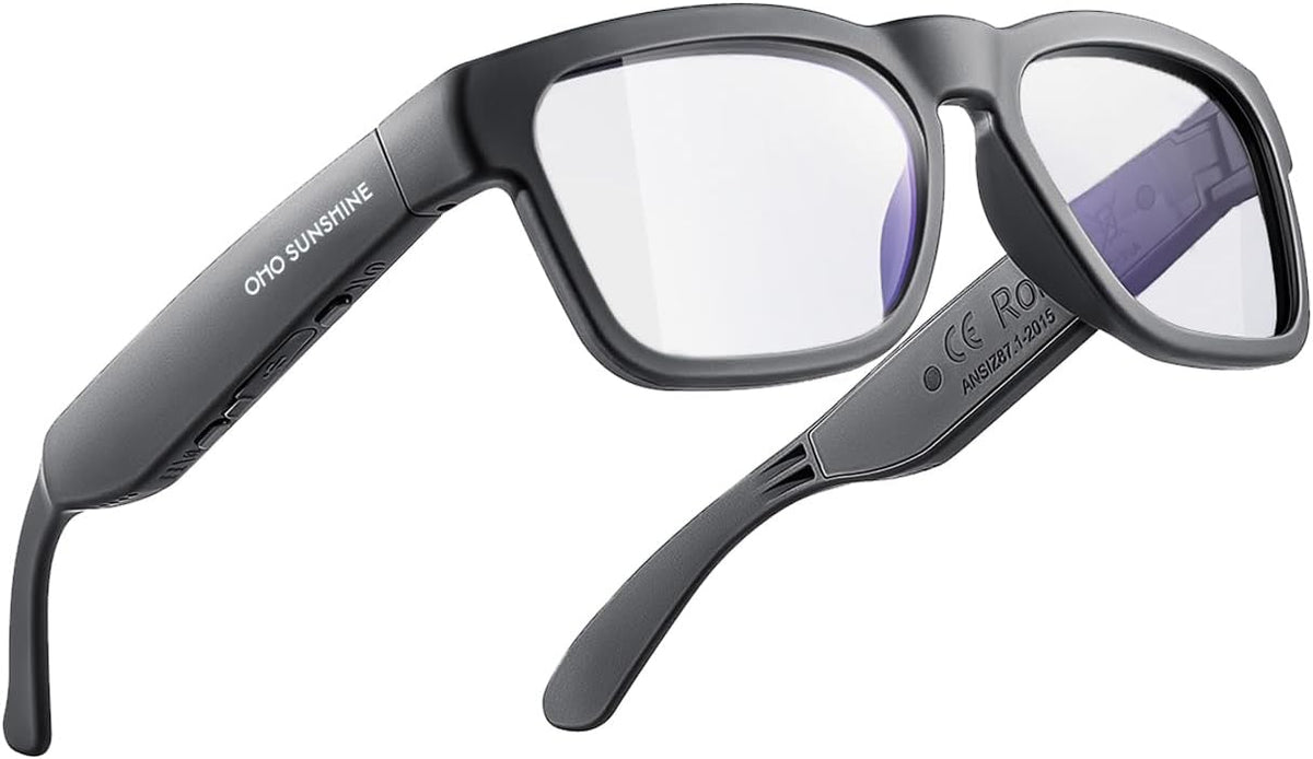 OhO Open Ear Smart Glasses, UV400 Z87.1 Lightweight Audio Bluetooth Glasses Father Jim Norris notebooks