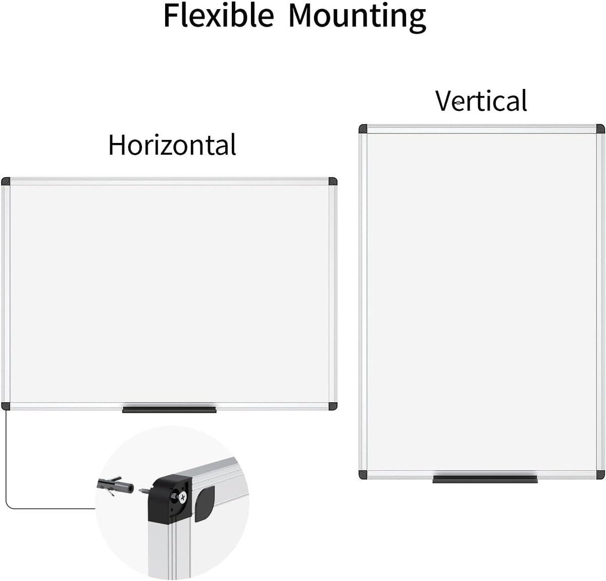 VIZ-PRO Magnetic Dry Erase Board, 36 X 24 Inches, Silver Aluminium Frame Father Jim Norris notebooks