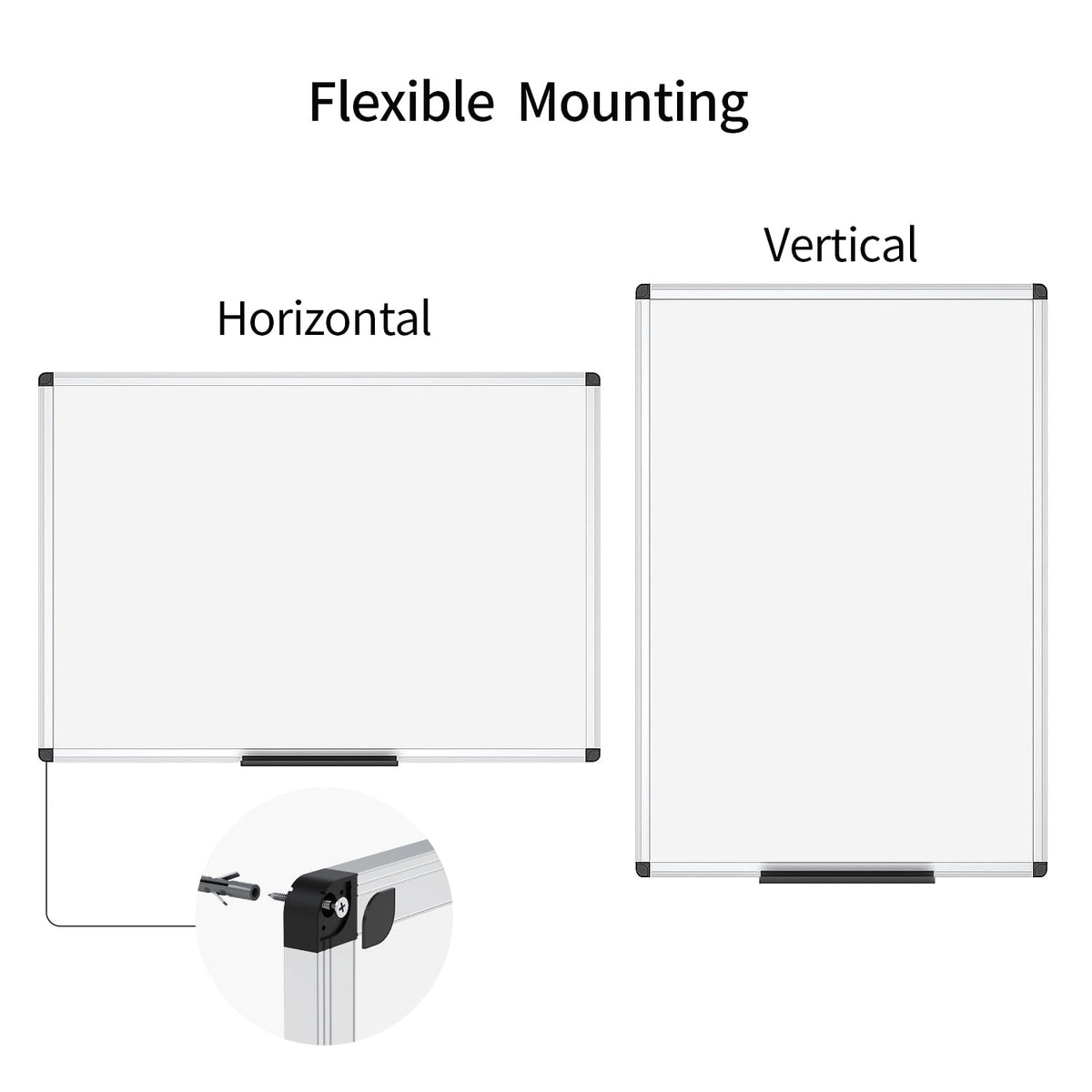 VIZ-PRO Magnetic Dry Erase Board, 36 X 24 Inches, Silver Aluminium Frame Father Jim Norris notebooks