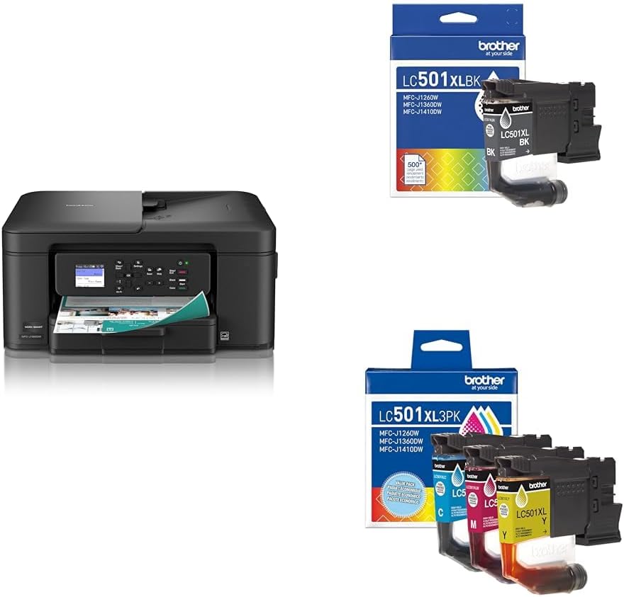 Brother Work Smart 1360 Wireless Color Inkjet All-in-One Print, Scan, Copy Father Jim Norris notebooks