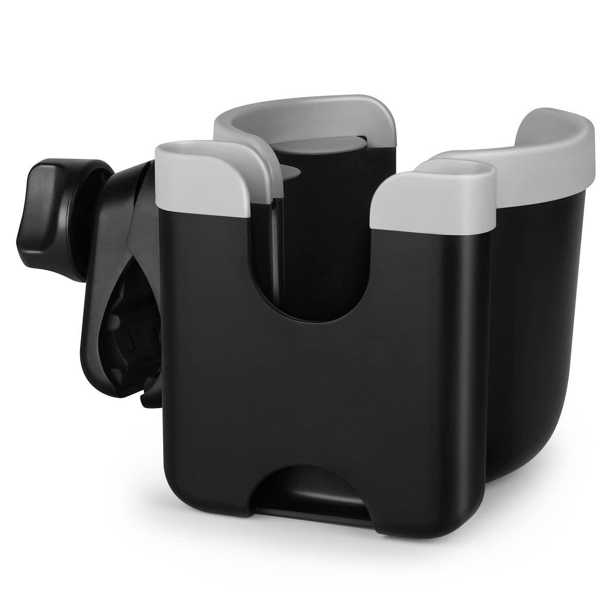 Accmor Stroller Cup Holder with Phone Holder, Bike Cup Holder, Walker Scooter Wheelchair Cup Holder Attachment, Universal Cup Holder for Uppababy Graco Strollers