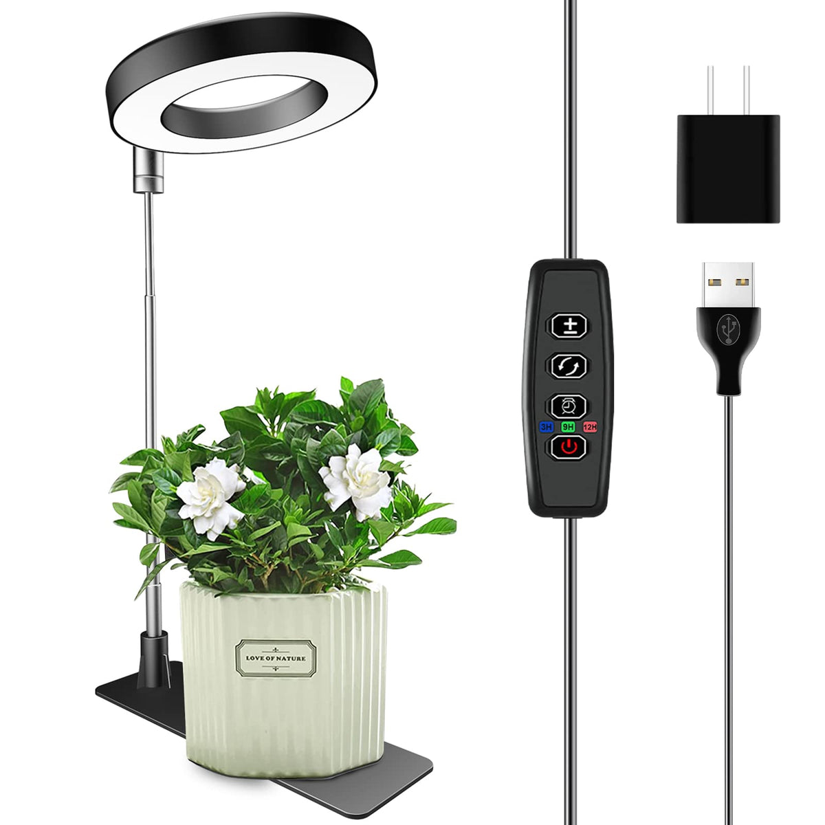 Aokrean Grow Lights for Indoor Plants Growing, Full Spectrum with Base Father Jim Norris notebooks