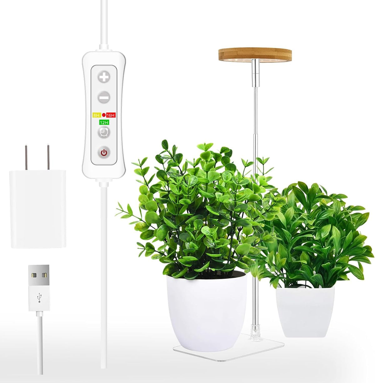 Yadoker 144 LEDs Full Spectrum Plant Grow Light for Indoor Plants,Height Adjustable, 6.3" Aluminum Housing,Automatic Timer with 8/12/16 Hours,10-Level Brightness,Black Plant Light with Base,2 Pack Father Jim Norris notebooks